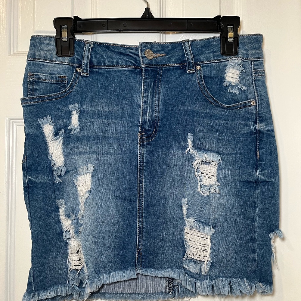 Denim Mini Skirt